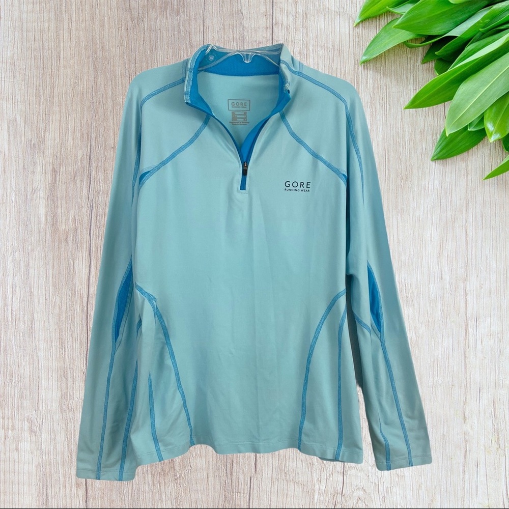 Gore Running Wear Athletic 1/4 Zip Breathable Top Shirt